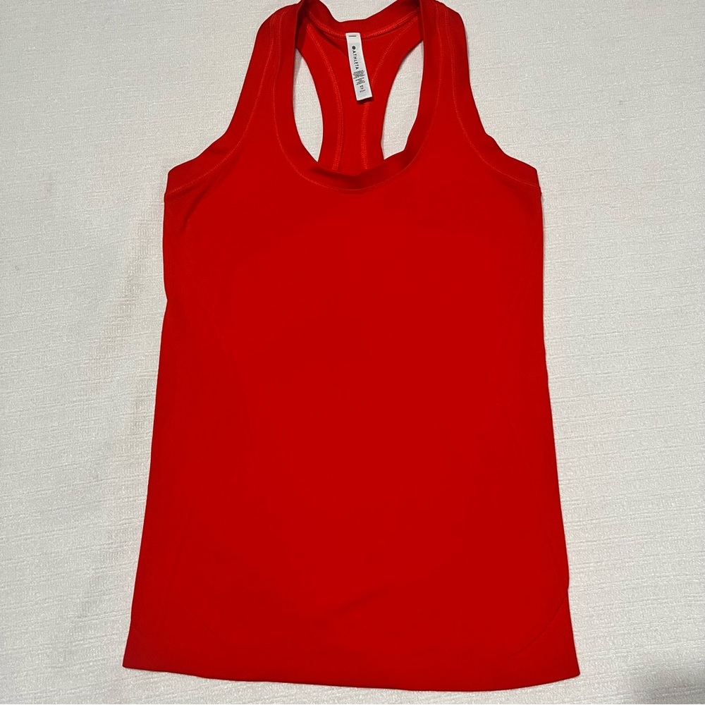 Atheta Women's orange Racerback Tank Top Sz XS